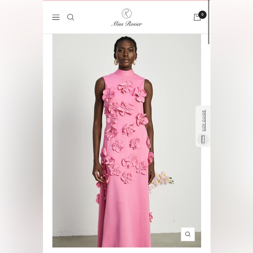 Elegant Pink Floral Dress